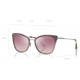 Tom Ford - Faryn Sunglasses - Cat Eye Sunglasses - Ruthenium Burgundy - FT0843 - Sunglasses - Tom Ford Eyewear