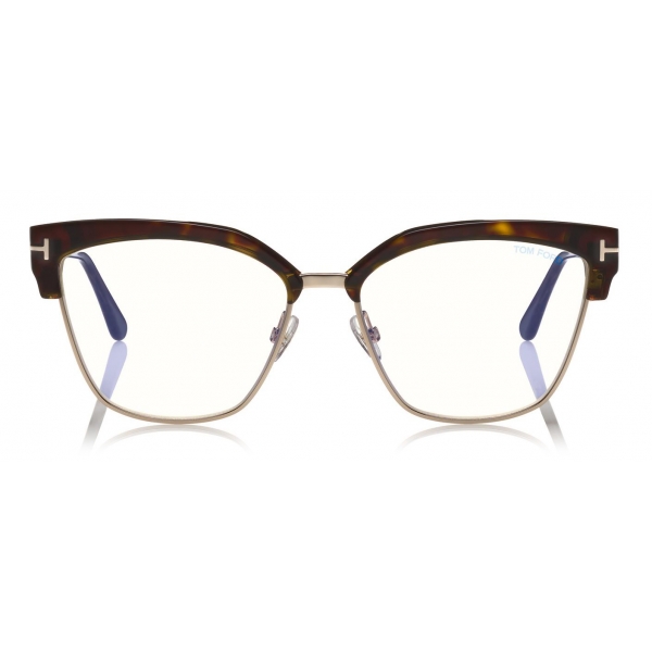 Tom Ford - Cat Eye Optical Glasses - Dark Havana - FT5547-B - Optical Glasses - Tom Ford Eyewear