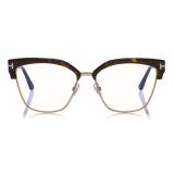 Tom Ford - Cat Eye Optical Glasses - Dark Havana - FT5547-B - Optical Glasses - Tom Ford Eyewear