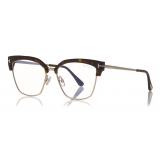 Tom Ford - Cat Eye Optical Glasses - Dark Havana - FT5547-B - Optical Glasses - Tom Ford Eyewear