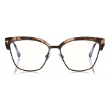 Tom Ford - Cat Eye Optical Glasses - Light Havana - FT5547-B - Optical Glasses - Tom Ford Eyewear