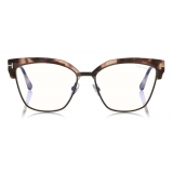 Tom Ford - Occhiali da Vista Cat Eye - Havana Chiaro - FT5547-B - Occhiali da Vista - Tom Ford Eyewear