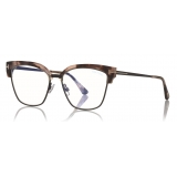 Tom Ford - Cat Eye Optical Glasses - Light Havana - FT5547-B - Optical Glasses - Tom Ford Eyewear