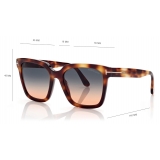 Tom Ford - Selby Sunglasses - Occhiali da Sole Squadrati - Havana Bionda - FT0952 - Occhiali da Sole - Tom Ford Eyewear