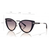 Tom Ford - Anjelica Sunglasses - Cat Eye Sunglasses - Black - FT0868 - Sunglasses - Tom Ford Eyewear