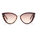 Tom Ford - Anjelica Sunglasses - Occhiali da Sole Cat Eye - Havana Scuro - FT0868 - Occhiali da Sole - Tom Ford Eyewear