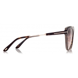 Tom Ford - Anjelica Sunglasses - Occhiali da Sole Cat Eye - Havana Scuro - FT0868 - Occhiali da Sole - Tom Ford Eyewear