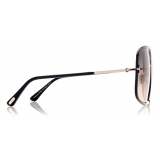 Tom Ford - Warren Sunglasses - Occhiali da Sole a Squadrati - Nero - FT0867 - Occhiali da Sole - Tom Ford Eyewear