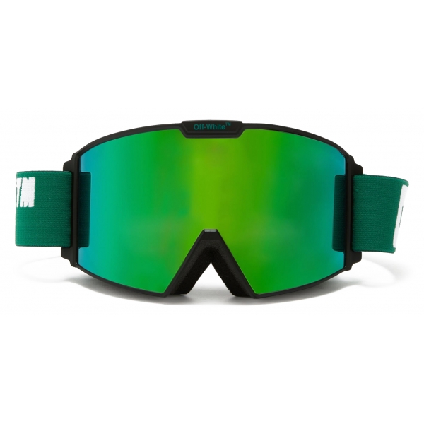 Off-White - Maschera da Sci con Lenti Specchiate - Verde - Occhiali da Sole - Luxury - Off-White Eyewear