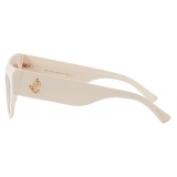 Jimmy Choo - Sonja - Ivory Cat-Eye Sunglasses with Cream Pearls - Jimmy Choo Eyewear