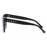 Jimmy Choo - Julieka - Black Square-Frame Sunglasses with JC Emblem and Studs - Jimmy Choo Eyewear