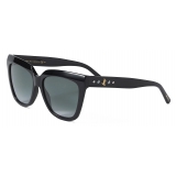 Jimmy Choo - Julieka - Occhiali da Sole Quadrati Neri con logo JC e Borchie - Jimmy Choo Eyewear