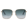 Jimmy Choo - Julieka - Black Square-Frame Sunglasses with JC Emblem and Studs - Jimmy Choo Eyewear