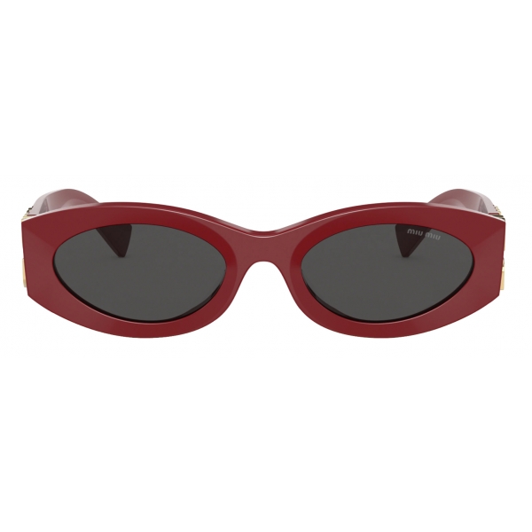 Miu Miu - Miu Miu Eyewear Collection Sunglasses - Oval - Red - Sunglasses - Miu Miu Eyewear