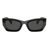 Miu Miu - Miu Miu Eyewear Collection Sunglasses - Rectangular - Black - Sunglasses - Miu Miu Eyewear