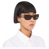 Miu Miu - Occhiali Miu Miu Eyewear Collection - Rettangolare - Tartaruga Miele - Occhiali da Sole - Miu Miu Eyewear