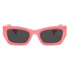 Miu Miu - Miu Miu Eyewear Collection Sunglasses - Rectangular - Pink Begonia - Sunglasses - Miu Miu Eyewear