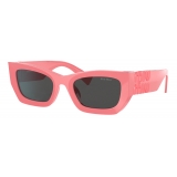 Miu Miu - Miu Miu Eyewear Collection Sunglasses - Rectangular - Pink Begonia - Sunglasses - Miu Miu Eyewear
