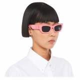Miu Miu - Occhiali Miu Miu Eyewear Collection - Rettangolare - Rosa Begonia - Occhiali da Sole - Miu Miu Eyewear