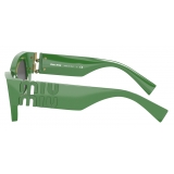 Miu Miu - Miu Miu Eyewear Collection Sunglasses - Rectangular - Mint Green - Sunglasses - Miu Miu Eyewear