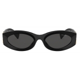 Miu Miu - Miu Miu Eyewear Collection Sunglasses - Oval - Black - Sunglasses - Miu Miu Eyewear