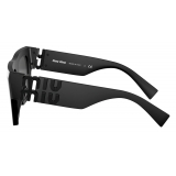 Miu Miu - Miu Miu Eyewear Collection Sunglasses - Rectangular Oversize - Matte Black - Sunglasses - Miu Miu Eyewear