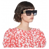 Miu Miu - Miu Miu Eyewear Collection Sunglasses - Rectangular Oversize - Black - Sunglasses - Miu Miu Eyewear