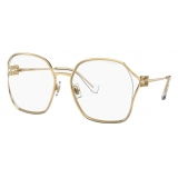 Miu Miu - Occhiali Miu Miu Logo - Oversize - Oro - Occhiali da Sole - Miu Miu Eyewear