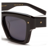 Valentino - Squared Acetate Frame Sunglasses with Stud - Black Grey - Valentino Eyewear