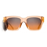 Linda Farrow - Occhiali da Sole D-Frame Amber in Arancione - LFL1001C4SUN - Linda Farrow Eyewear