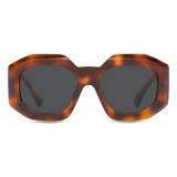 Versace - Sunglasses Maxi Medusa Biggie Squared - Havana - Sunglasses - Versace Eyewear