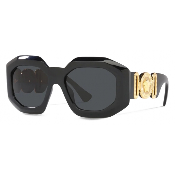 Versace - Sunglasses Maxi Medusa Biggie Squared - Black - Sunglasses - Versace Eyewear