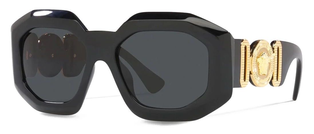 Versace - Sunglasses Maxi Medusa Biggie Squared - Black Versace - Sunglasses Maxi Medusa Biggie Squared - Black