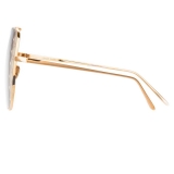 Linda Farrow - Amelia Oversized Sunglasses in Rose Gold- LFL1003C5SUN - Linda Farrow Eyewear