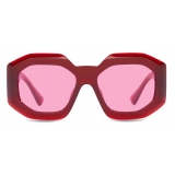 Versace - Sunglasses Maxi Medusa Biggie Squared - Claret - Sunglasses - Versace Eyewear