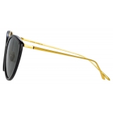 Linda Farrow - Angelica Cat-Eye Sunglasses in Black - LFL1019C6SUN - Linda Farrow Eyewear