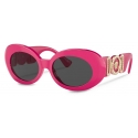 Versace - Sunglasses Medusa Biggie Oval - Fuchsia - Sunglasses - Versace Eyewear
