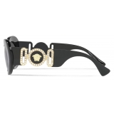 Versace - Sunglasses Medusa Biggie Oval - Black - Sunglasses - Versace Eyewear