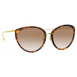 Linda Farrow - Angelica Cat-Eye Sunglasses in Tortoiseshell - LFL1019C7SUN - Linda Farrow Eyewear