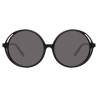 Linda Farrow - Bianca Round Sunglasses in Black - LFL989C1SUN - Linda Farrow Eyewear