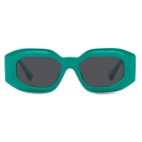Versace - Sunglasses Maxi Medusa Biggie - Turquoise - Sunglasses - Versace Eyewear