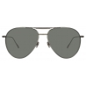 Linda Farrow - Occhiali da Sole Aviator Carter in Nichel - LFL999C7SUN - Linda Farrow Eyewear