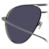 Linda Farrow - Carter Aviator Sunglasses in Nickel - LFL999C7SUN - Linda Farrow Eyewear