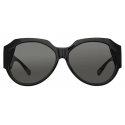 Linda Farrow - Christie Oversized Sunglasses in Black - LFL1073C1SUN - Linda Farrow Eyewear