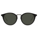 Linda Farrow - Cooper Oval Sunglasses in Nickel and Grey - LFL1048C2SUN - Linda Farrow Eyewear