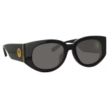 Linda Farrow - Debbie D-Frame Sunglasses in Black - LFL1059C1SUN - Linda Farrow Eyewear