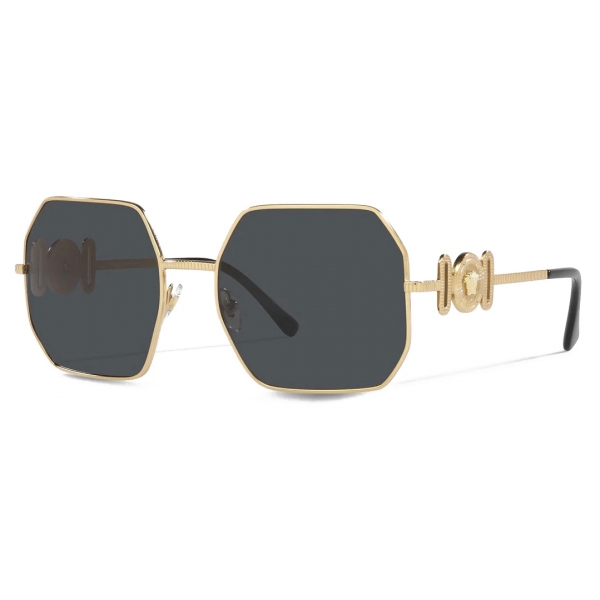 Versace - Sunglasses Medusa Biggie - Gold Dark Grey - Sunglasses - Versace Eyewear