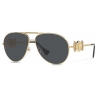 Versace - Occhiale da Sole Pilot Medusa Biggie - Oro - Occhiali da Sole - Versace Eyewear