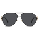 Versace - Sunglasses Pilot Medusa Biggie - Matte Black - Sunglasses - Versace Eyewear