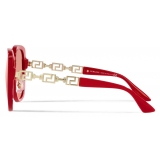 Versace - Occhiale da Sole Greca - Rosso - Occhiali da Sole - Versace Eyewear